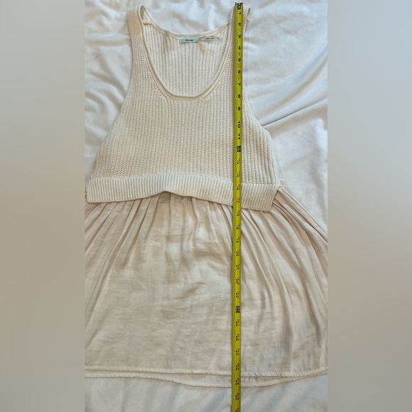 Kimchi Blue Ivory Knit and Flowy Babydoll Style Top Size M - Picture 12 of 14